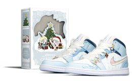 Jordan Баскетбольные кроссовки Air 1 High-Top Vintage, женские, сине-белые fq9117-400(teama-aj梦爱丽丝s-box) | blue white