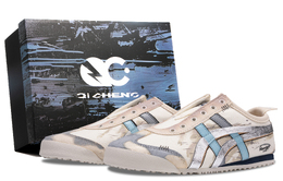 Onitsuka Tiger MEXICO 66 противоскользящие износостойкие низкие повседневные кроссовки унисекс бежево-голубо-серого цвета 1183a360-205（team295-矢量之墟sbox） | beige blue gray
