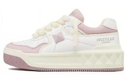 Кроссовки Garavani One Stud Xl Lace Up женские Valentino, белый/фиолетовый 3w2s0fq4xtmmr4 | white purple
