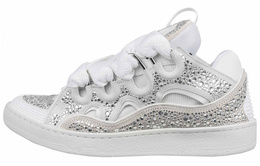 Lanvin Кроссовки Curb со стразами белого цвета fm-skrk11-stra-p2200m2 | original shoe box included