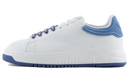 Emporio Armani Низкие женские кроссовки для скейтбординга, синие x3x024xn825s355 | white/blue