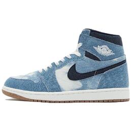 Кроссовки Air 1 High OG "Denim" Jordan, белый/синий fq2947-100 | white blue