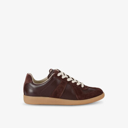 Низкие кроссовки из натуральной кожи Maison Margiela, коричневый r04335171 | brown