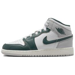 Jordan Кроссовки 1 Mid SE Oxidized Green GS fq8088-103 | white green