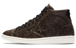 Converse Женские кроссовки Pro Leather Lp Mid «Black White Egret» 558017c | umber