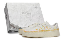 Кроссовки для скейтбординга Labcourt, унисекс, низкие, золотистые Adidas, White Gold if1709(team80-男女同款金色蛇纹s-box) | white gold