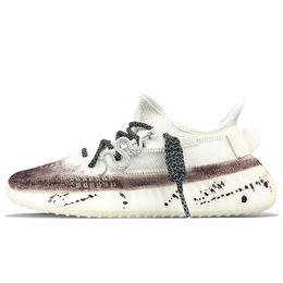 Adidas Низкие повседневные кроссовки Yeezy Boost 350 V2, износостойкие, унисекс, белые, коричневые hq6316(team40-银蛇赐福) | white brown