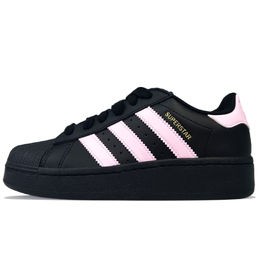 Adidas SUPERSTAR XLG Нескользящие износостойкие низкие кроссовки для скейтбординга унисекс, черные, розовые ig9777(team40-黑粉甜心) | black