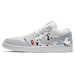 Jordan Баскетбольные кроссовки Air 1 Vintage, унисекс, низкие, белые/серые cv3043-100(team366-未羊) | white