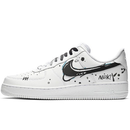 Nike Кроссовки Air Force 1 для скейтбординга, износостойкие, низкие, унисекс, черные, белые cw2288-111（team307-小蘑菇） | white