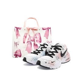 Nike Кроссовки Air Max Fusion Anti Slip с низким верхом, износостойкие, женские, красные, синие cj1671-100（team403-女款小确幸-box） | red blue