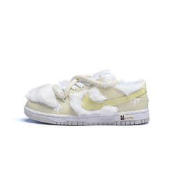 Nike Кроссовки для скейтбординга Dunk Slip с низким верхом, женские, желтые, белые dd1503-103(team462-兔子玩偶) | lemon