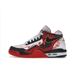 Nike Баскетбольные кроссовки Flight Legacy с противоскользящим покрытием, износостойкие, винтажные, среднего размера, унисекс, черно-красные bq4212-100(team571-救赎涅槃) | black red