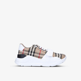 Парусиновые кроссовки Regis в винтажную клетку New Burberry, бежевый r03862947 | blk/beige