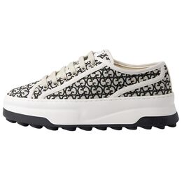 Gucci Женские кроссовки Gg «Ivory Black» 746766 fac1y 8445 | black