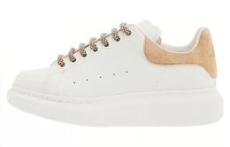 Массивные женские кроссовки на шнуровке Alexander McQueen, бежевый 718139wiee59385 | beige
