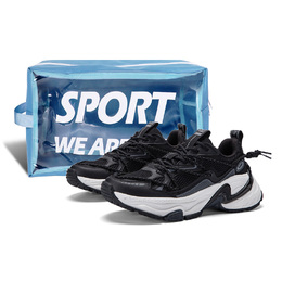 Kappa Кроссовки Anti-Slip Wear-Resistant Low-Top Chunky Sneakers Unisex Black k0ew5mc39cj-990 | black travel clothing sets