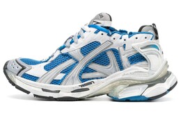 Кроссовки Balenciaga Runner Panelled Sneakers, синий 772774w3rmu4912 | blue with white lettering