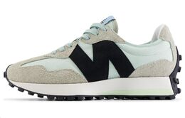 New Balance Кроссовки 327 White Black Grey Light Blue Women's ws327wd | green