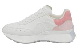 Низкие кроссовки для спринта, женские Alexander McQueen, белый/розовый 782630widnl8764 | white pink