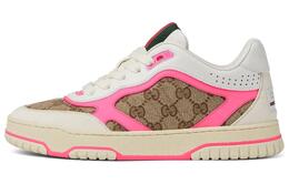 Gucci Женские кроссовки Re Web «GG Canvas бежевый фуксия» 785452 aadhw 9563 | beige