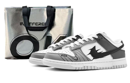 Dunk Low 'Neutral Grey' Низкие Кроссовки для Скейтбординга GS Черный Белый Nike dh9765-102(team131-月圆之夜女款1s) | black white