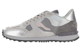 Низкие повседневные кроссовки Rockrunner, женские, серебристый камуфляж Valentino ww2s0291whvea6