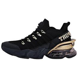 Plein Sport Низкие повседневные кроссовки унисекс, черные, золотые sads-usc0518-ste003n-0216 | black gold