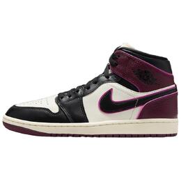 Кроссовки 1 Mid Se Bordeaux Women's Jordan, Canvas/Black-Active Pink-Bordeaux-Coconut Milk fq7818-101 | canvas/black-active pink-bordeaux-coconut milk