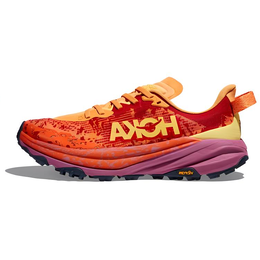 Hoka One One Нескользящие и износостойкие легкие кроссовки для бега по пересеченной местности с низким верхом, женские, красно-оранжевые 1147832srbt | beverage/beetroot