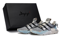 Adidas Повседневные кроссовки PROPHERE унисекс с низким верхом бежевого/серого/синего цвета fz0039(team80-男女同款乘风破浪s-box) | gray blue beige