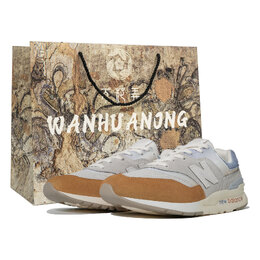 New Balance NB 997H Повседневные кроссовки унисекс с низким верхом, синие/желтые cm997hcb(team113-珠光box) | gray