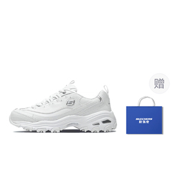 D'LITES 1.0 Low Top Массивные кроссовки женские белые серебристые Skechers 11931-wsl-赠品 | white silver