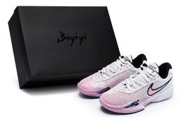 Nike Баскетбольные кроссовки Air Zoom GT Cut Academy унисекс с низким верхом розового/белого цвета fb2598-100(team80-男女款妄想症s-box) | white pink
