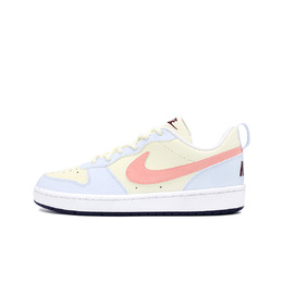 Nike Легкие и дышащие низкие кроссовки для скейтбординга Court Borough Dawn Glow Manufacturing GS, цвет синий, розовый dv5456-108（team393-奶油甜心） | blue white pink