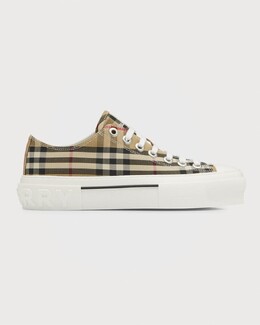 Низкие кеды в клетку Jack Burberry prod247530190 | archive beige