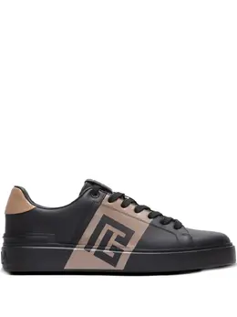 Balmain B-Court logo-detail calfskin sneakers 31365160