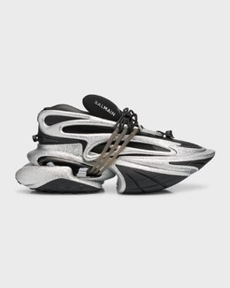 Мужские модные кроссовки из неопрена с блестками единорога Balmain, цвет Black/Silver prod264360293 | black/silver