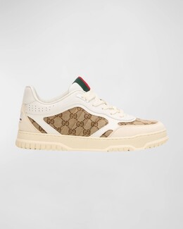 Мужские кроссовки Re-Web GG Supreme из ткани и кожи Gucci, цвет White/Beige prod273760329 | white/beige