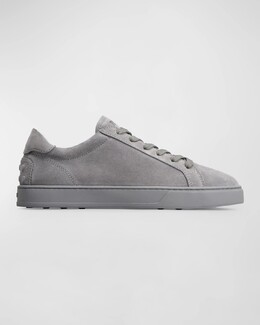 Мужские низкие замшевые кроссовки Allacciata Tod's, цвет Dark Grey prod271360255 | dark grey