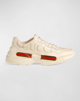 Мужские кроссовки Rhyton с логотипом в стиле ретро Gucci, цвет Ivory prod204520324 | ivory