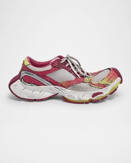 Мужские кроссовки Stapler Mesh Runner Balenciaga, цвет 9571 Wht/Pink/Fluoyel/Slv prod275360014 | 9571 wht/pink/fluoyel/slv