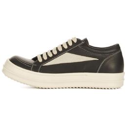 Rick Owens Женские кроссовки Porterville Vintage Low черного цвета с молочным оттенком rp02d3888lcolvs-911 | black