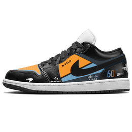 Jordan Баскетбольные кроссовки Air 1 Vintage, женские, низкие, черно-серые dc0774-101(team366-超级赛车) | black gray