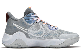 Кроссовки баскетбольные Nike KD Trey 5 IX EP Mid-Top серо-голубые с пиковой амортизацией, противоскользящие и износостойкие унисекс cw3402-011(team202-顶峰) | gray blue