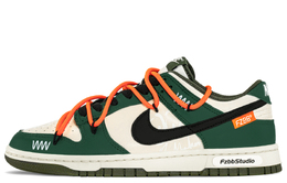 Nike Кроссовки для скейтбординга Dunk с противоскользящим износостойким верхом, унисекс, зеленые, черные dd1391-101(teama-涂鸦) | green black
