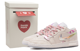 Jordan Баскетбольные кроссовки Air 1 Vintage, женские, низкие, бежево-розовые hj3481-491(teamh-gs风止与水s-box) | beige pink