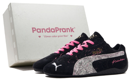 Puma Повседневные кроссовки Speedcat Collection унисекс, низкие, черные/розовые 398846-01(teamh-男女款念s-box) | black pink unisex
