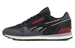 Reebok Классические кожаные кроссовки CLIP Cushioning с низким верхом, износостойкие, унисекс, черно-красные 100074395 | black red