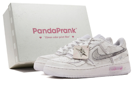 Nike Кроссовки Air Force 1 с противоскользящим износостойким низким верхом для скейтборда GS бежево-бело-розовые dh2920-111(teamh-女款白蛇s-box) | beige pink white